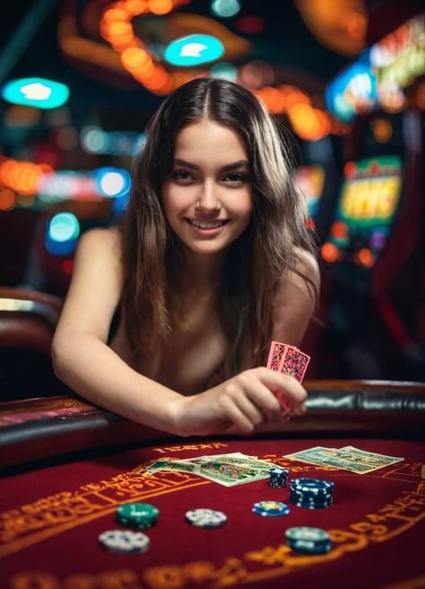 Dealer live casino profesional menyambut pemain dalam sesi permainan